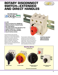 Thumbnail of document Data Sheet - AU-KU325N Rotary Disconnect Switch